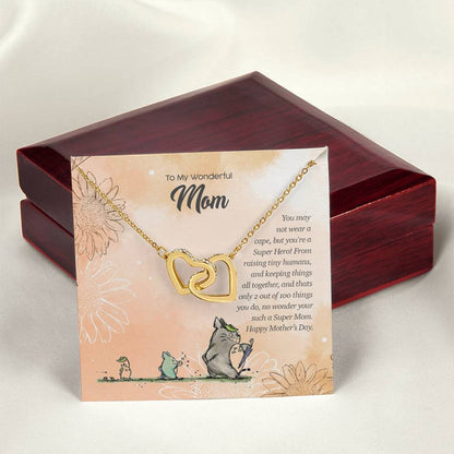 Special Edition Super Hero Mom Interlocked Heart Tm2V2 Interlocking Hearts Necklace