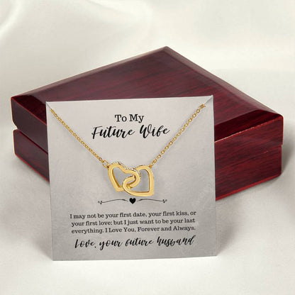 To My Future Wife Necklace Interlocking Hearts Necklace