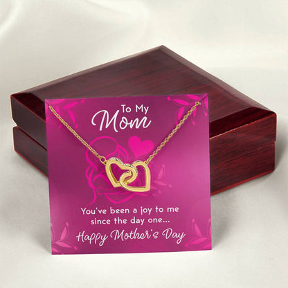 To My Mom Interlocking Hearts Necklace