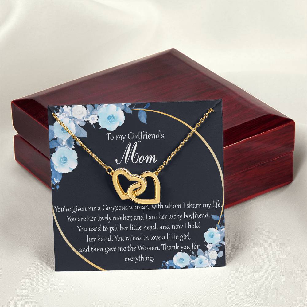 Interlocking Hearts To My Girlfriend’S Mom You’Ve Given Me A Gorgeous Woman With Whom I Share My Life Interlocking Hearts Necklace