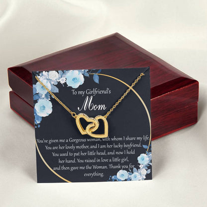 Interlocking Hearts To My Girlfriend’S Mom You’Ve Given Me A Gorgeous Woman With Whom I Share My Life Interlocking Hearts Necklace