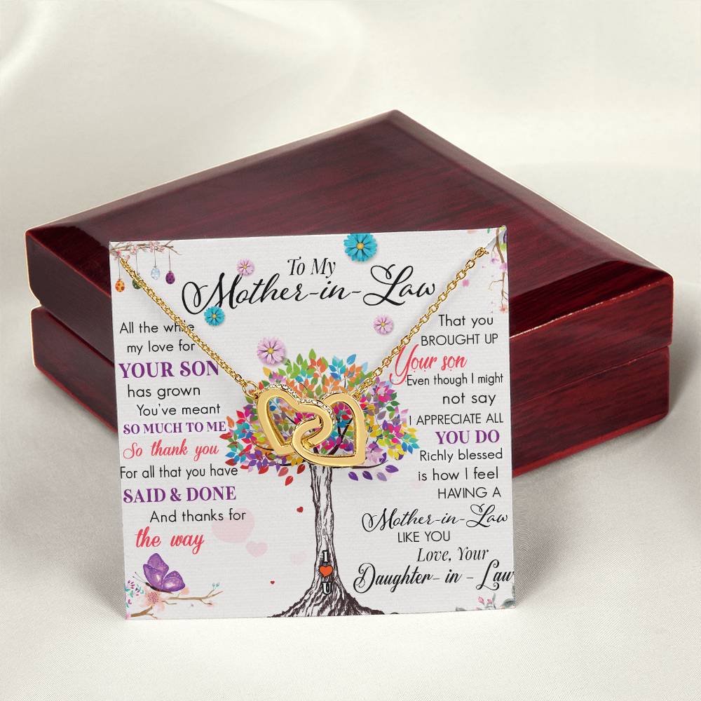 Mothers Day Gift From Daughter Son - Mother Necklace Gifts For Mom Mom Necklace Interlocking Hearts Interlocking Hearts Necklace