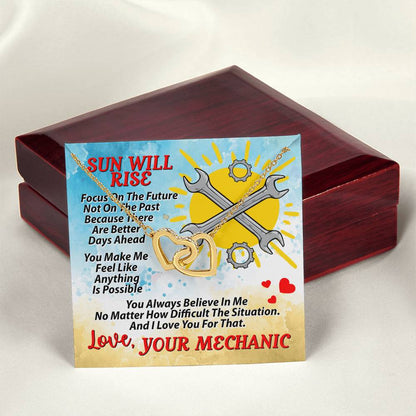Mechanic'S Wife - Interlocking Heart Necklace Interlocking Hearts Necklace