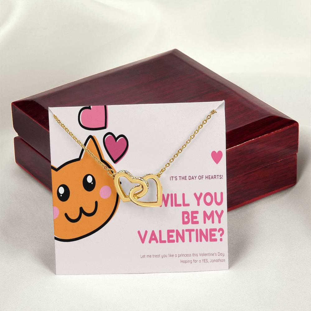 To My Future Wife Interlocking Hearts Necklace