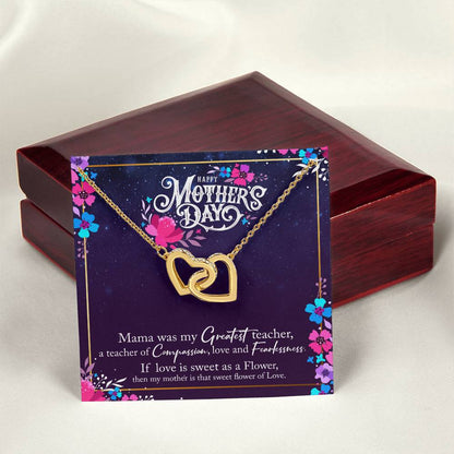Happy Mother'S Day Interlocking Hearts Necklace