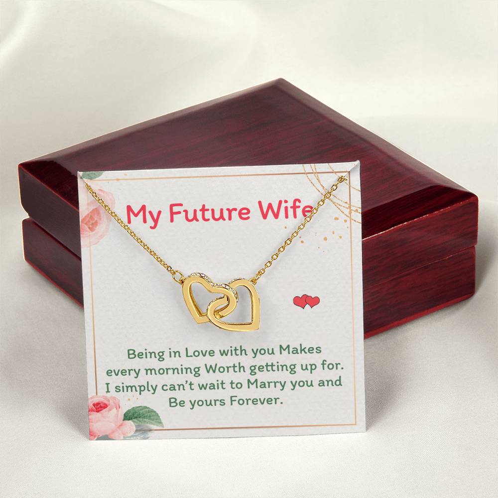 Future Wife - Interlocking Heart Necklace Interlocking Hearts Necklace