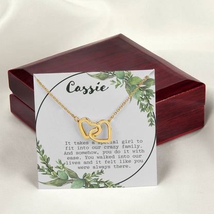 It Takes A Special Girl Interlocking Hearts Necklace
