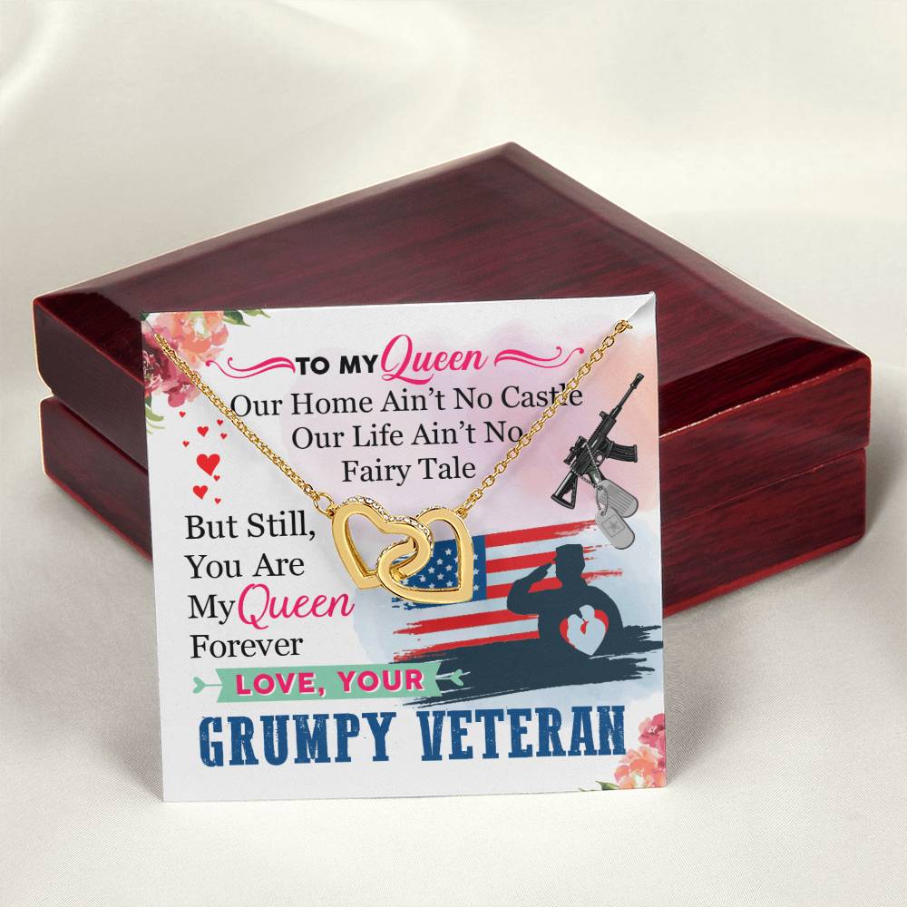 Veteran'S Wife - Interlocking Heart Necklace Interlocking Hearts Necklace