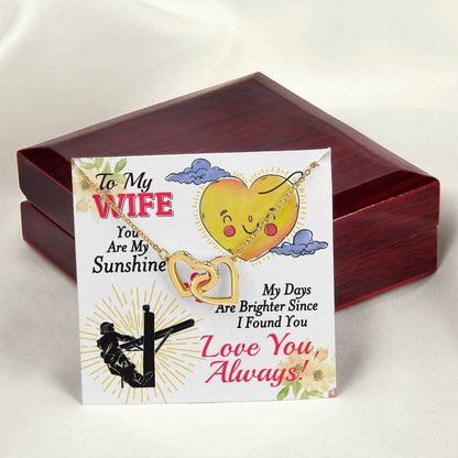 Lineman'S Wife - Interlocking Heart Necklace Interlocking Hearts Necklace