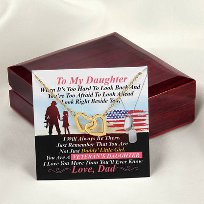 Veteran'S Daughter - Interlocking Heart Necklace Interlocking Hearts Necklace