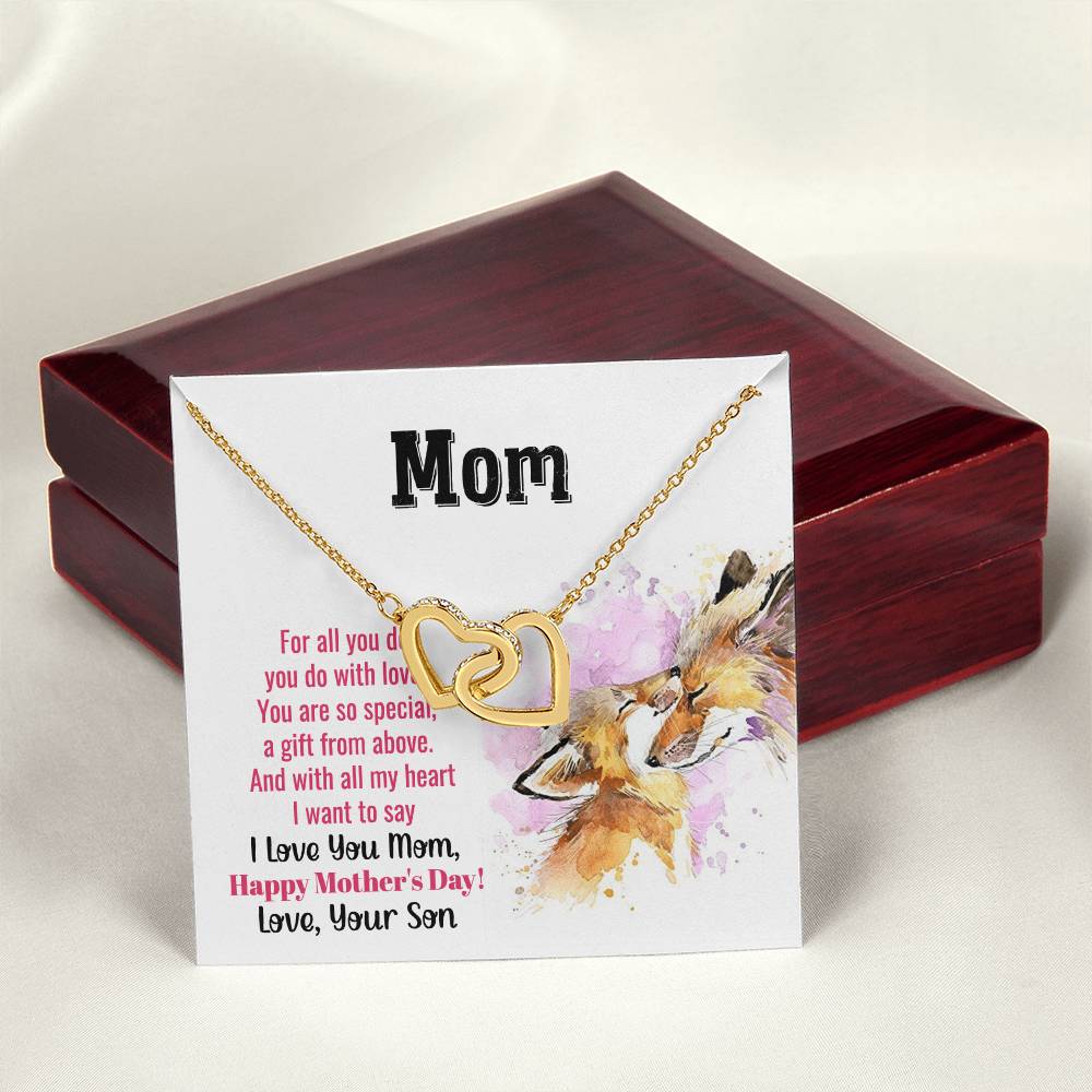 Gift For Mom - Mom You Are So Special Interlocking Hearts Necklace