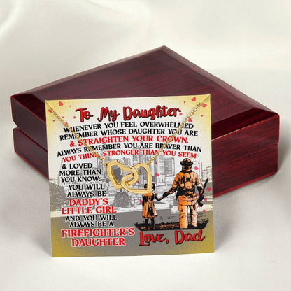 Firefighter'S Daughter - Interlocking Heart Necklace Interlocking Hearts Necklace