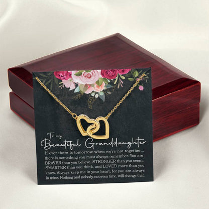 Interlocking Hearts - To Granddaughter Interlocking Hearts Necklace