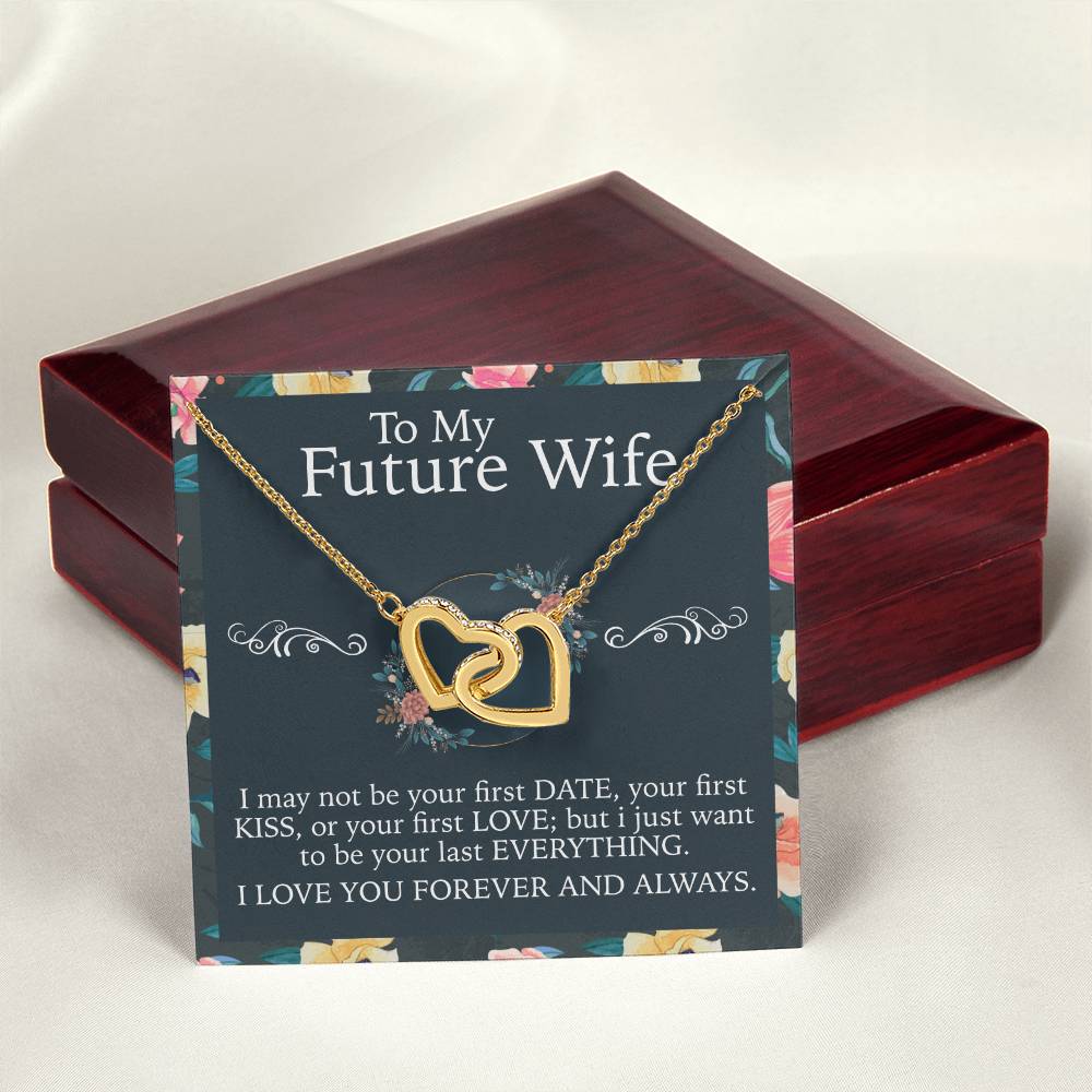 To My Future Wife Necklace Interlocking Hearts Necklace