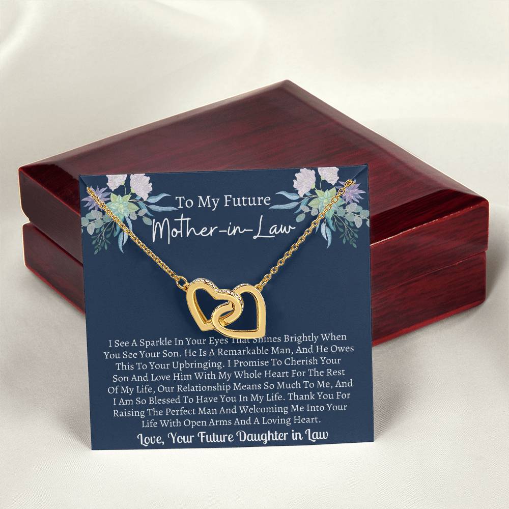 Future Mother In Law Interlocking 5Th Interlocking Hearts Necklace