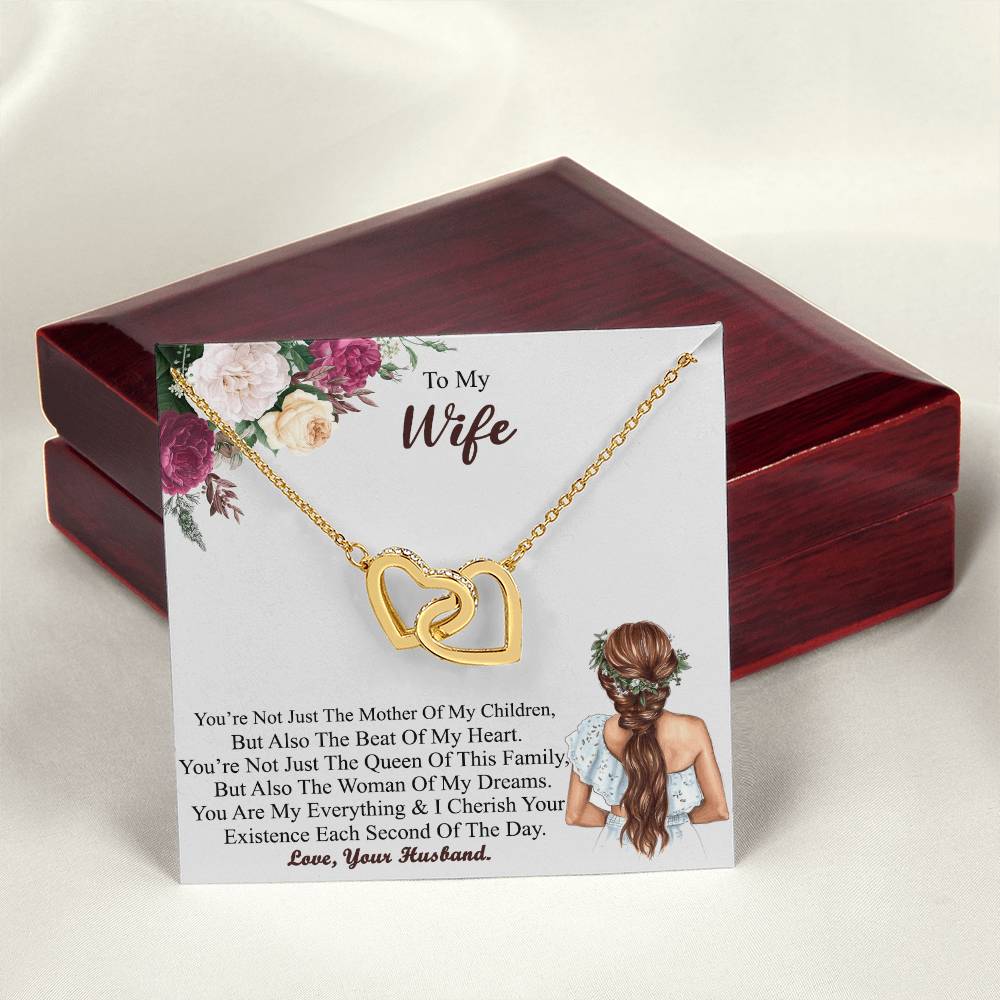 Gift For Wife Wife - Necklace Interlocking Hearts Necklace