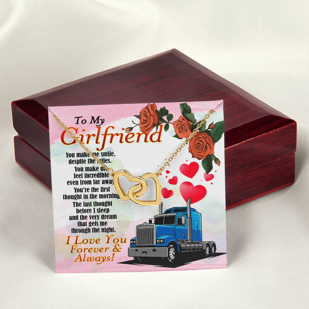 Trucker'S Girlfriend - Interlocking Heart Necklace Interlocking Hearts Necklace