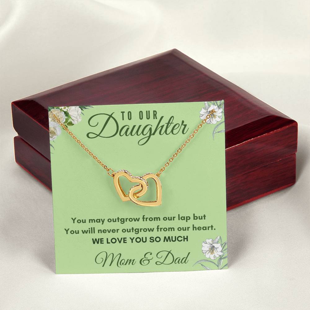 Daughter Interlocking Hearts Necklace
