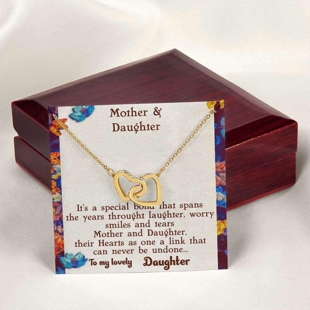 Mother & Daughter Necklace Interlocking Hearts Necklace