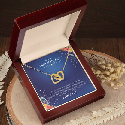 You And Me Forever Interlocking Hearts Necklace