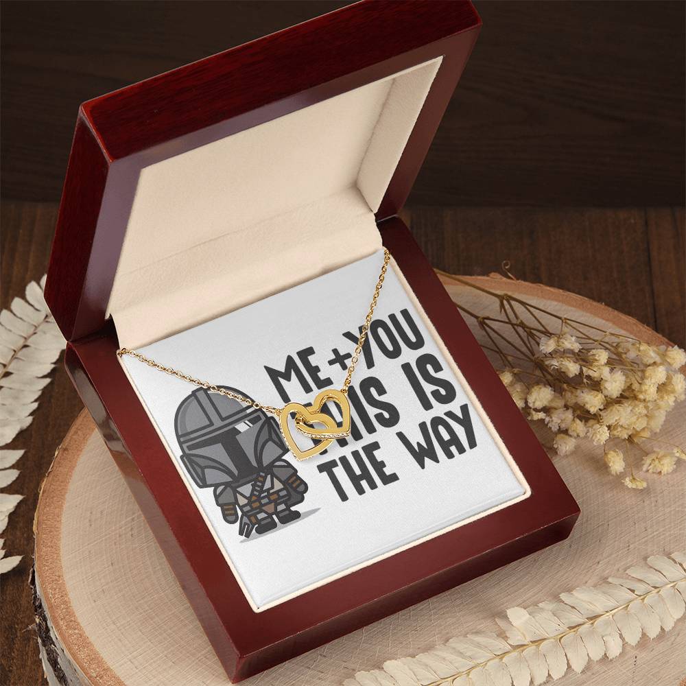 Me And You Interlocking Hearts Necklace