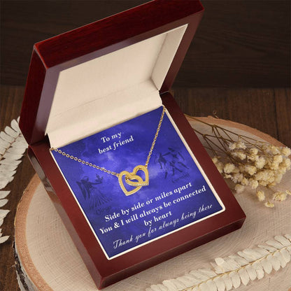 Virgo To Gemini Best Friend Interlocked Hearts Necklace Interlocking Hearts Necklace