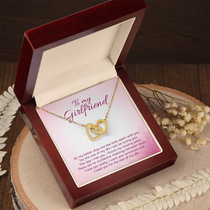 Interlocking Hearts Necklace For Your Girl