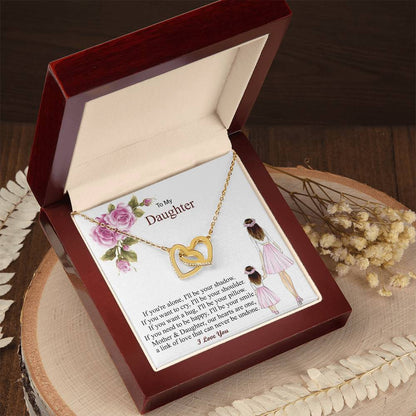 Gift For Daughter From Mon Daughter - Necklace Interlocking Hearts Necklace