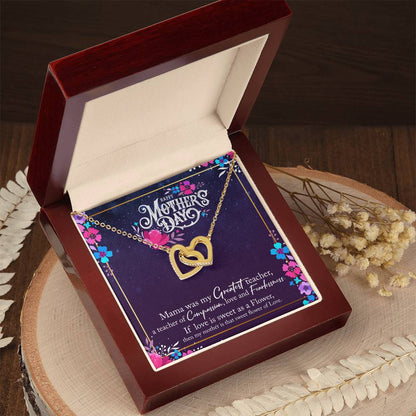 Happy Mother'S Day Interlocking Hearts Necklace