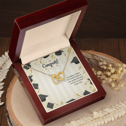 Happy Graduation - Interlocking Hearts Necklace