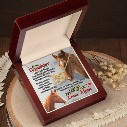 Horse Lover'S Daughter - Interlocking Heart Necklace Interlocking Hearts Necklace