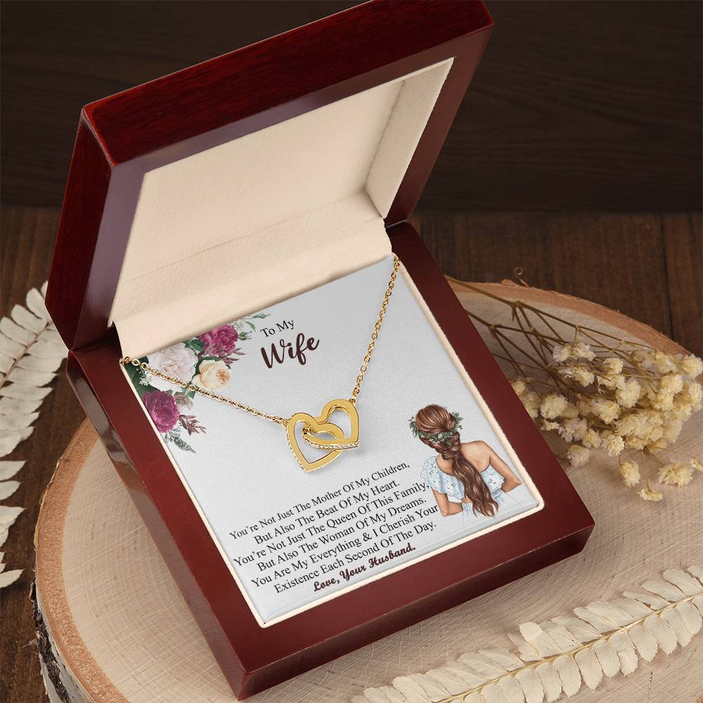 Gift For Wife Wife - Necklace Interlocking Hearts Necklace