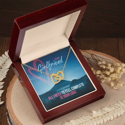 Interlocking Hearts - Romantic Interlocking Hearts Necklace
