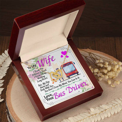 Bus Driver'S Wife - Interlocking Heart Necklace Interlocking Hearts Necklace