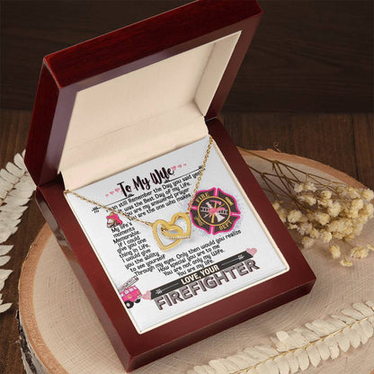 Firefighter'S Wife - Interlocking Heart Necklace Interlocking Hearts Necklace