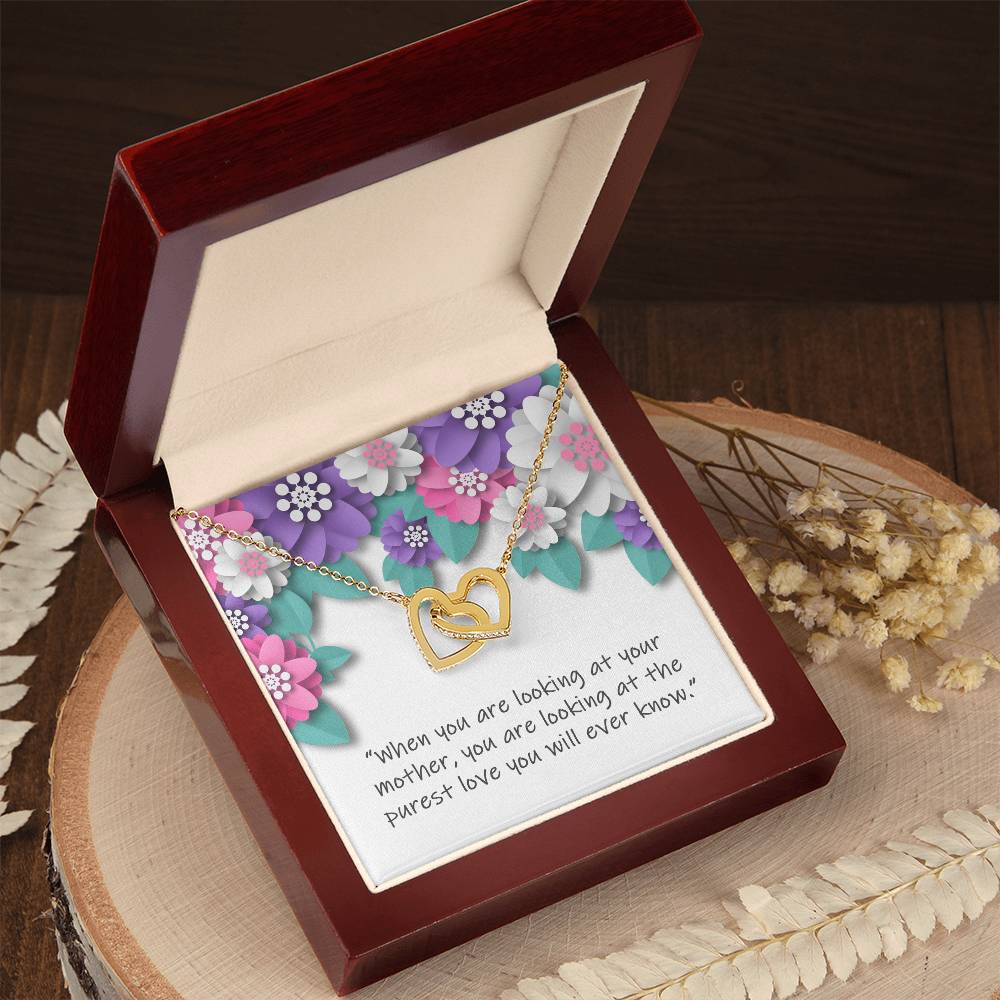 Wishing You Happy Mother'S Day - Necklace Interlocking Hearts Necklace