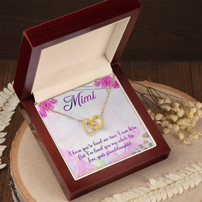 Mimi Interlocking Hearts Necklace Message Card