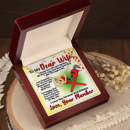 Plumber'S Wife- Interlocking Heart Necklace Interlocking Hearts Necklace
