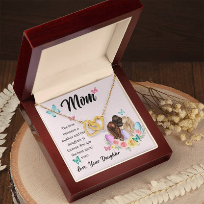 Mom Love Interlocking Hearts Necklace