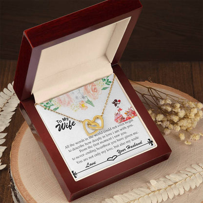 Gift For Wife To Show Just How Deeply In Love You Are. Interlocking Hearts Necklace