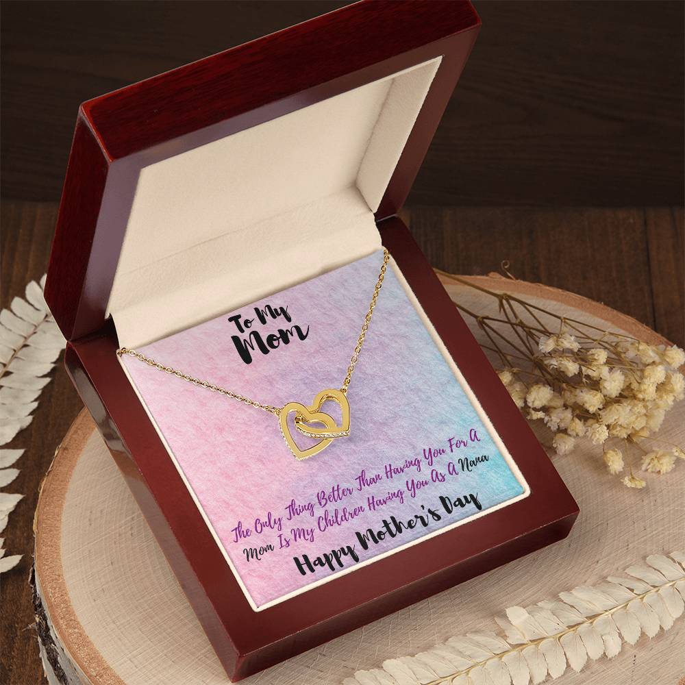 Happy Mothers Day Interlocking Hearts Interlocking Hearts Necklace