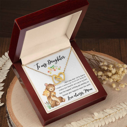 Joy To My Heart - Best Gift For Daughter Interlocking Hearts Necklace
