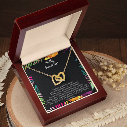 Gift Sweet Teen Girl - Locked Hearts Necklace Interlocking Hearts Necklace