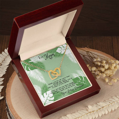 Mother'S Day Gift For Mom - Interlocking Hearts Necklace From Daughter