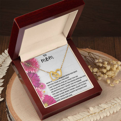 Limited Mothers Day Stock Interlocking Hearts Necklace