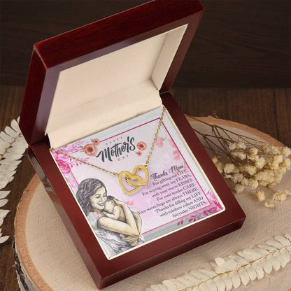 To My Great Mom - Happy Mother'S Day - Tmm12 Interlocking Hearts Necklace