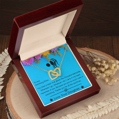 Interlocking Hearts Gift For My Super Mom Mother’S Day Necklace Interlocking Hearts Necklace