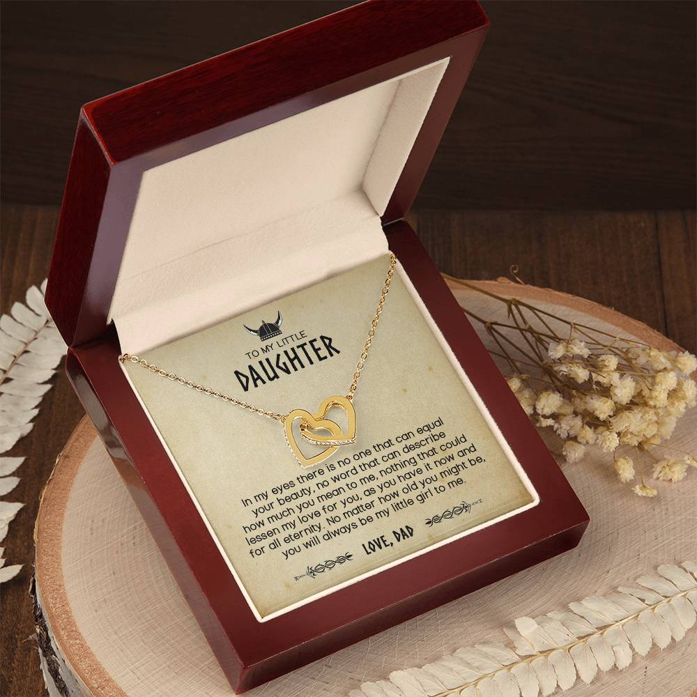You Will Always Be My Little Viking - Interlocking Hearts Necklace