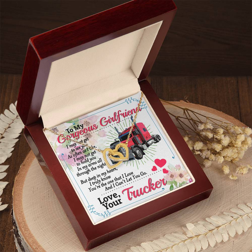 Trucker'S Girlfriend - Interlocking Heart Necklace Interlocking Hearts Necklace