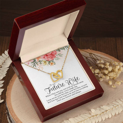 Interlocking Hearts - To Future Wife Interlocking Hearts Necklace